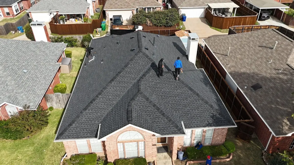 Commercial Roofing work in progress on a Forestville property